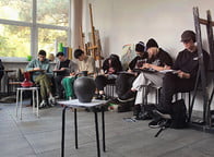 Zdjęcia z warsztatów rysunkowych WSR z Marią Orzewską - XI 2025 r. - fot. Grzegorz Rusinek