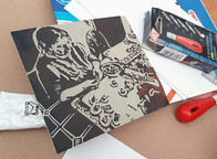 Warsztaty z tworzenia linorytu - III 2026 r. - fot. Grzegorz Rusinek